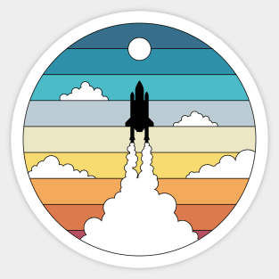 Blast Off Sticker